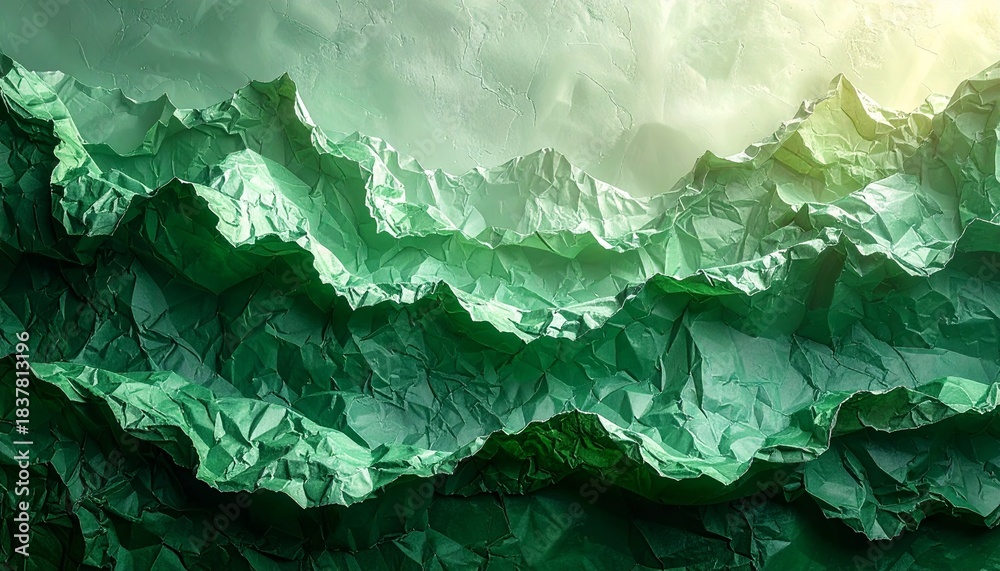 Obraz premium colored crumpled paper background,Crumpled Paper Poster Photo Effect Mockup