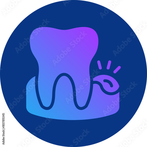 Gingivitis icon for dental, website, application, printing, document, poster design, etc