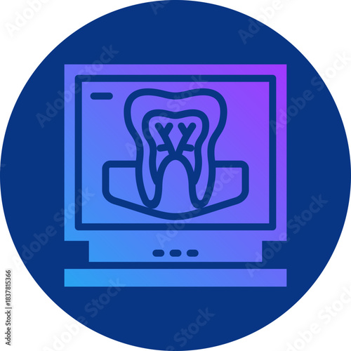Dental xray icon for dental, website, application, printing, document, poster design, etc