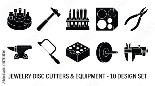 Jewelry disc cutters and equipment. Jewelry tools. Disc cutters. Craft equipment. Artisan tools.