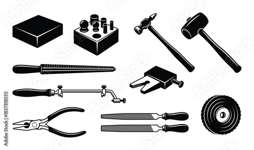 Jewelry making tools set. Jewelry tools. Jewelry equipment. Craft tools. Artisan tools.