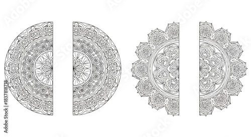 Intricate mandala designs for creative projects, offering endless possibilities for coloring and artistic expression, perfect for relaxation and mindfulness.