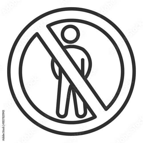 No Entry Icon Single Vector Collection 