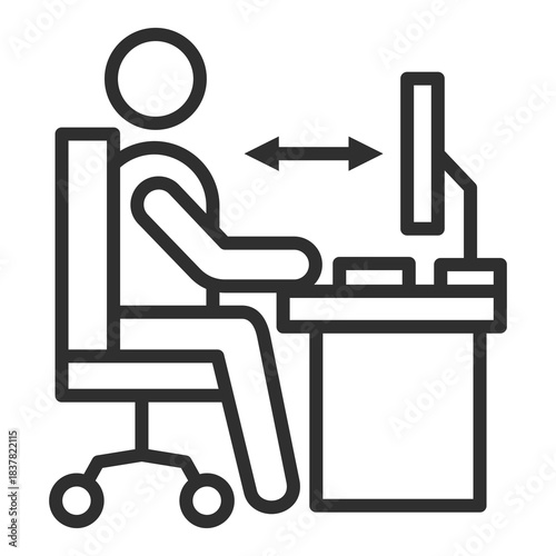 Ergonomics Icon Single Vector Collection 