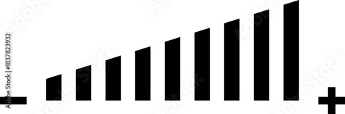 Volume icon .Speaker icon set. volume icon vector. loudspeaker icon vector. Mute and unmute volume sound.Audio speaker volume on line art icon for apps and websites.Black volume sound icons. 