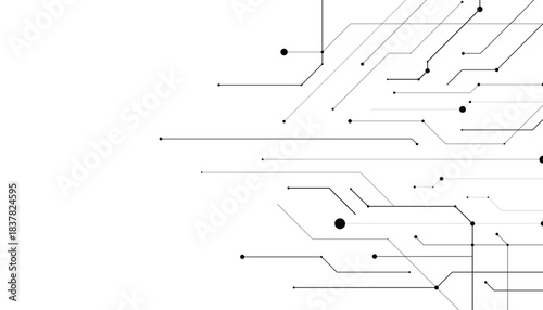 Technology Circuit board texture. Electronic pattern. Digital data backdrop. Computer system background