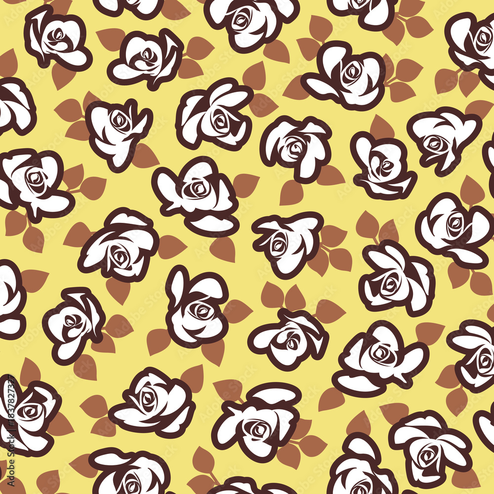 Fototapeta premium Abstract floral pattern perfect for textile design,