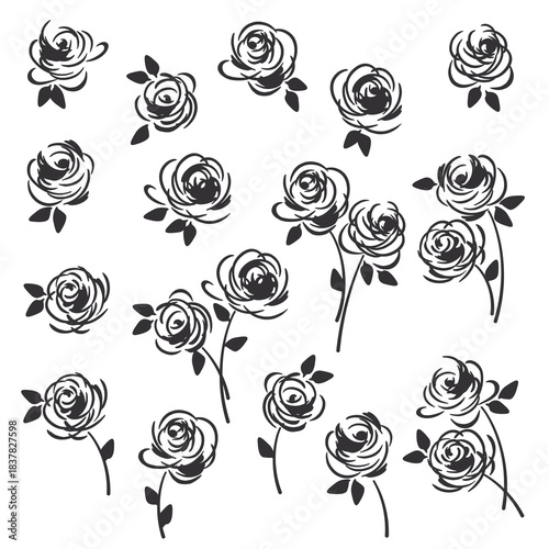 Abstract flower material ideal for textile design,