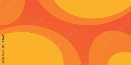 abstract orange circular background. Dynamic sound wave. Design element. Vector illustration