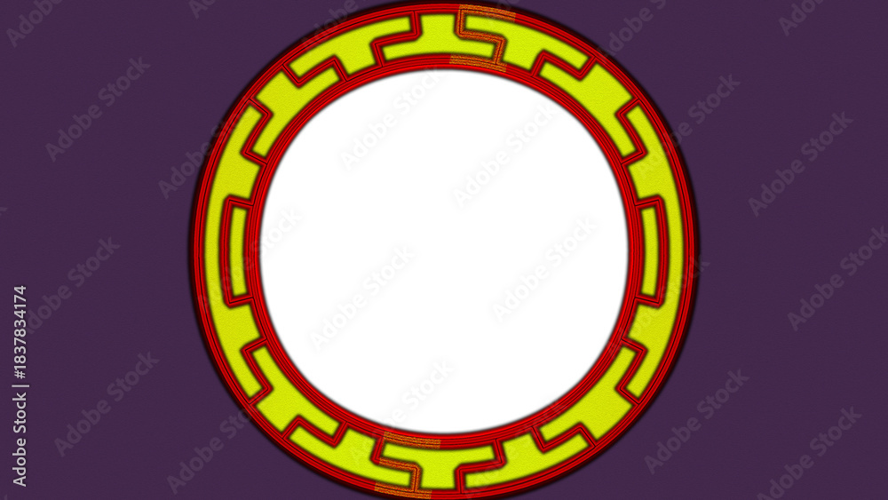 Naklejka premium round frame