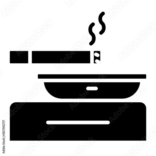 Cigarette smoke icon
