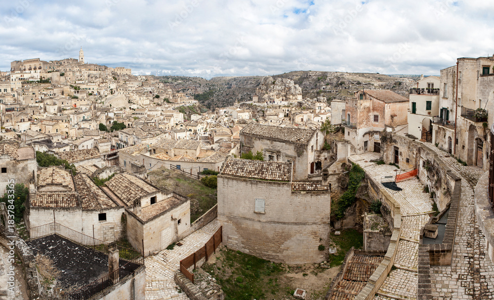 Obraz premium Matera is a city and commune in the province of Matera, in the Basilicata region of Italy.
