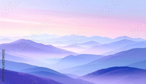 Soft pastel gradient background fading from lavender to pale blue.