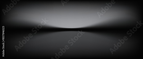 Abstract gradient podium background. Empty gray 3D studio background. Clean scene for product presentation mockup template. eps 10