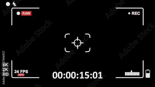 3D Recording Screen Interface Overlay | Alpha Channel