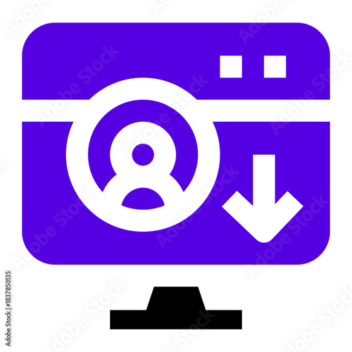 download contact icon two tone color