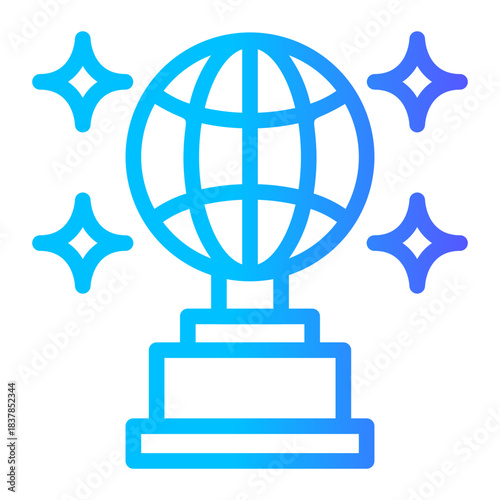 Global Award Trophy Icon	
