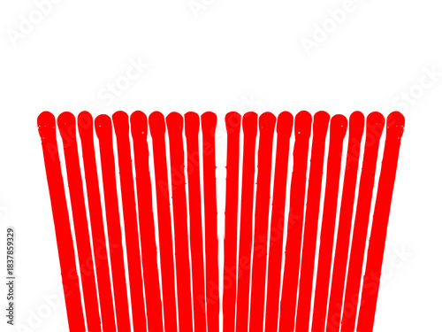 match isolated on white background