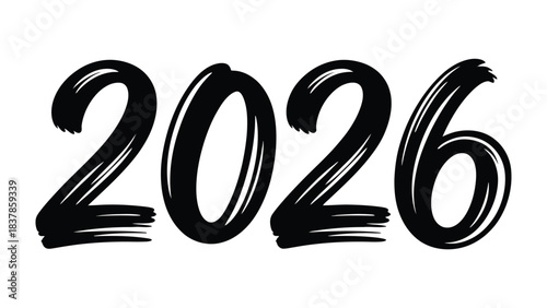 A Glimpse into the Future: 2026: A stylish and simple declaration of the future, perfect for design needs.