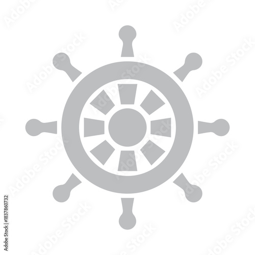 Ship Steering Wheel Icon