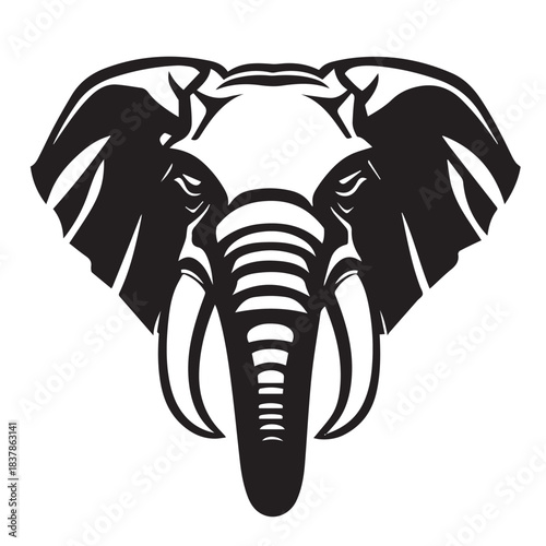 Wallpaper Mural elephant vector illustration Torontodigital.ca