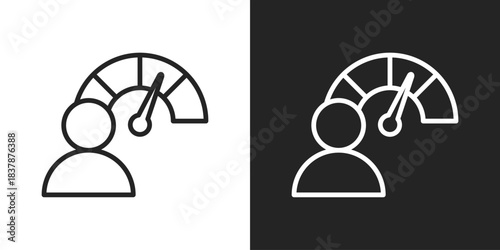 Dedication Icon In Black And White Line Style