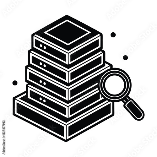 Digital Forensic Audit Trail Icon
