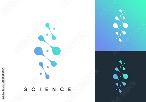 simple spine logo. medical diagnostic technology icon design concept	
