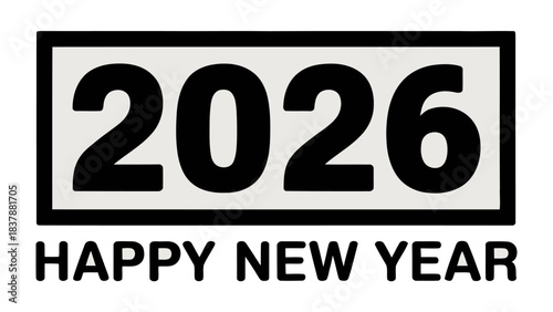 Countdown to 2026: A minimalist greeting marks the dawn of a new year, symbolizing anticipation, fresh beginnings, and the excitement of future endeavors.
