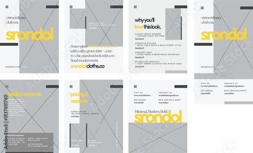 Minimal Fashion & Beauty Product Catalogue Carousel Social Media Template V2