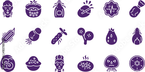 Seamless floral color vector pattern icon set of Easter eggs illustration