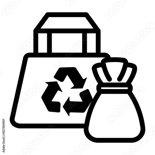 recycling Line Icon