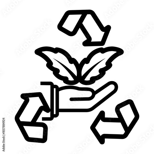 sustainability Line Icon