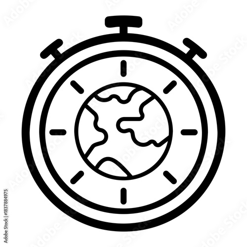 clock Line Icon