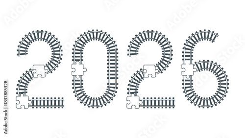 Future Outlook: Captivating imagery, with the numbers 2026 elegantly formed, symbolizes the forthcoming years, future.