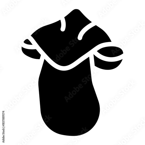 Mushrooms icons . Mushroom stem and cap, thin line design. The body of the fungus, linear symbols collection.. isolated vector illustration.