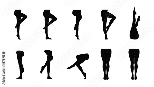 Stockings and garter belt fashion guide for leg silhouette art