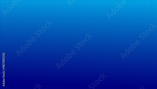 Blue halftone gradient background with small dot pattern, modern abstract design for banner, poster, presentation, technology theme, clean and minimal style.