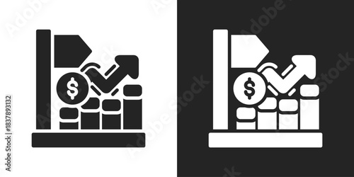 Ipo Icon In Black And White Glyph Style
