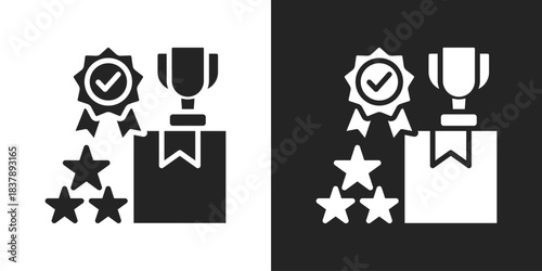 Brand Loyalty Icon In Black And White Glyph Style
