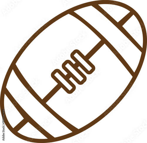 Rugby ball icon