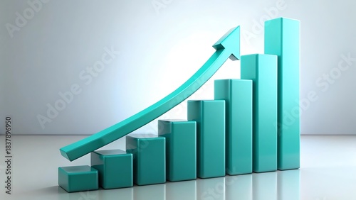 Green arrow graph showing upward trend and growth Free Download Green arrow graph showing upward trend and growth - GFXLoad