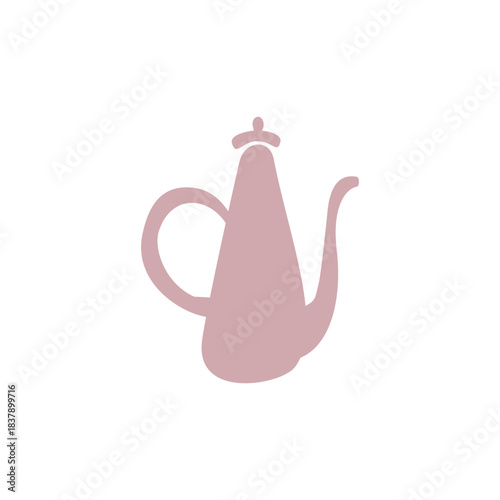 Pink Teapot Minimal vector