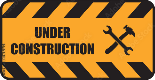 Under Construction Horizontal Sign