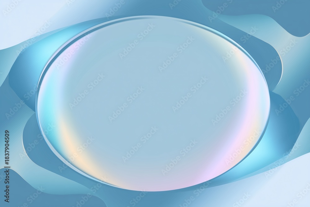 Obraz premium A translucent oval shape with soft gradient edges.