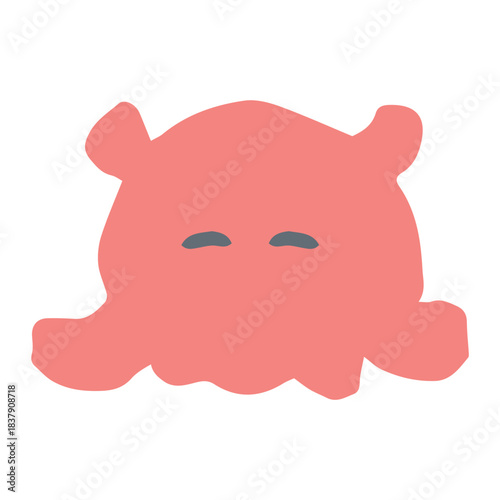 海のなかまたちシリーズ｜メンダコ / Dumbo Octopus (Cute Simple Illustration)