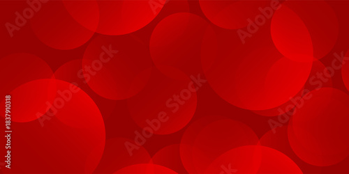 Abstract red background with circles. Dynamic shapes composition. Vector  pattern nice good old template dynamic