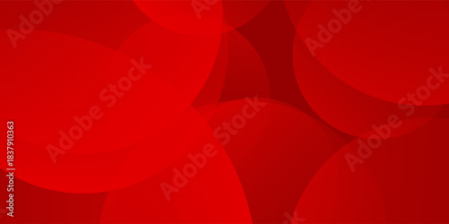 Abstract red background with circles. Dynamic shapes composition. Vector  pattern nice good