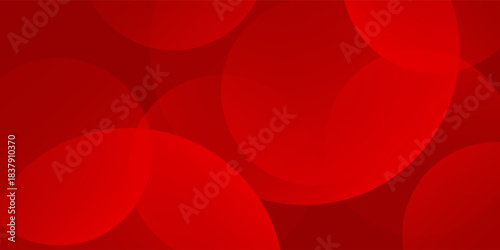 Abstract red background with circles. Dynamic shapes composition. Vector  pattern nice good old