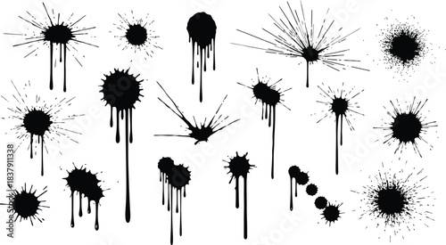 Stars collection. Star vector icons. Golden and Black set of Stars, isolated on transparent background. Star icon. Stars in modern simple flat style. 